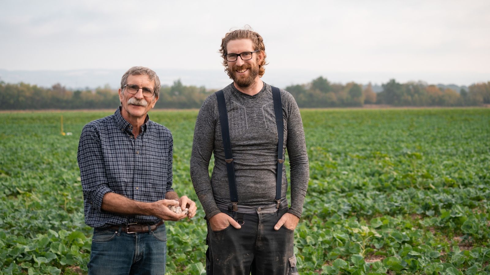 Mathieu et son père au Domaine de la Souque